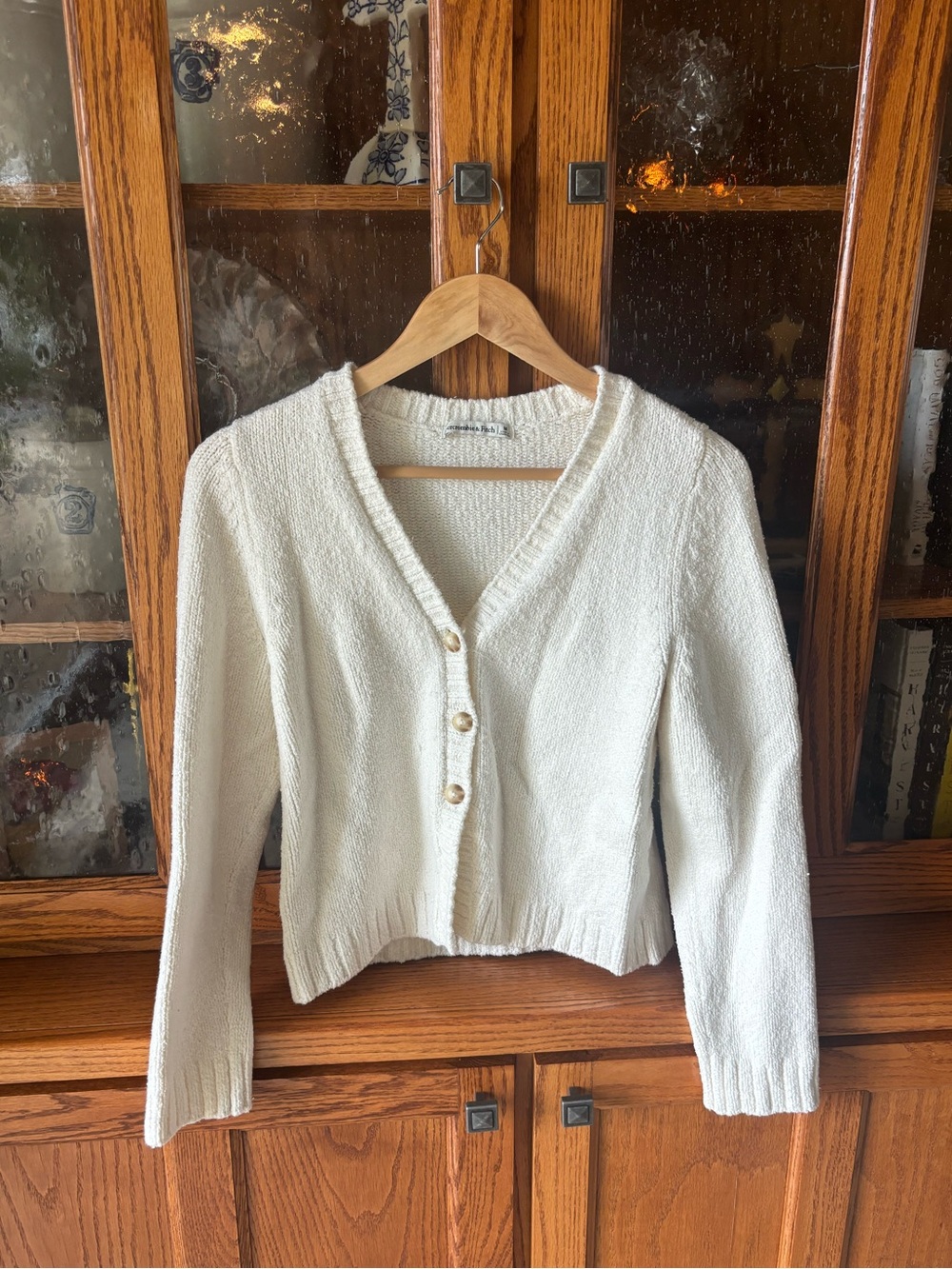 Abercrombie & Fitch Textural Y-Neck Cardigan